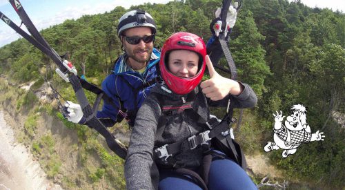 Skrydis parasparniu virš Olandų kepurės (Karklė)