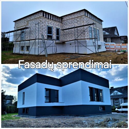 FASADŲ ŠILTINIMAS, DEKORAS, KLINKERIS. KLAIPĖDA