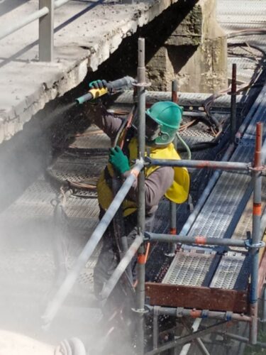 smėliavmas, dažymas, plovimas