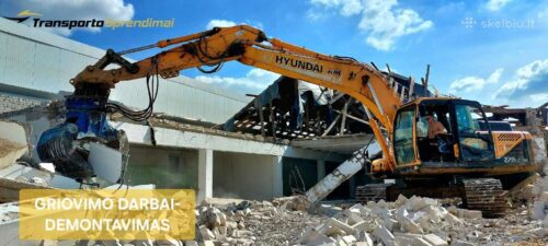 Griovimo- demontavimo darbai Vilniuje ir rajone
