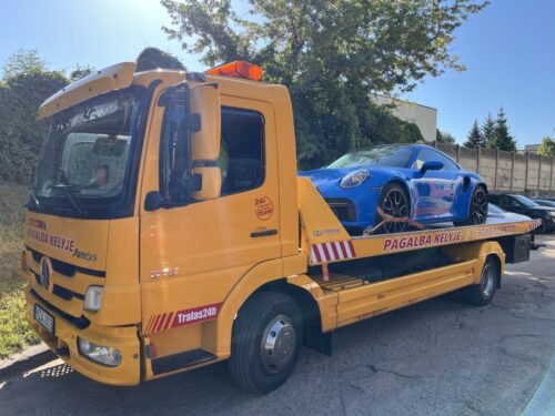 Tralas Vilniuje Technine pagalba kelyje эвакуатор в вильнюсе