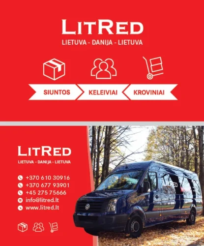 Vezame I DANIJA! Keleivius, krovinius, siuntas!