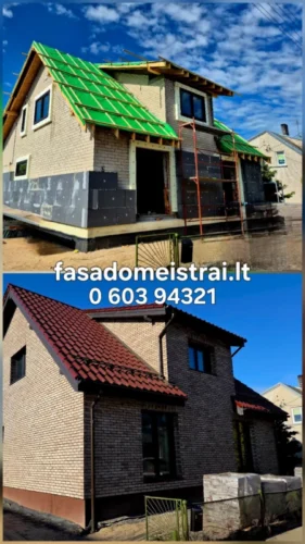 FASADŲ ŠILTINIMAS. DEKORAS, KLINKERIS.