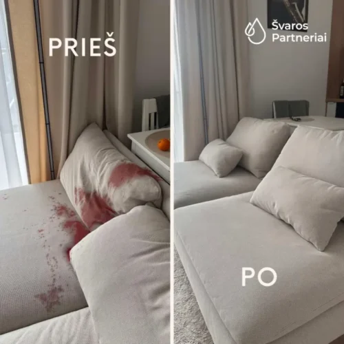 Cheminis baldų valymas Vilniuje ir visoje Lietuvoje