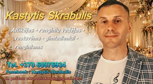 Renginių vedėjas, muzikos atlikėjas Kastis